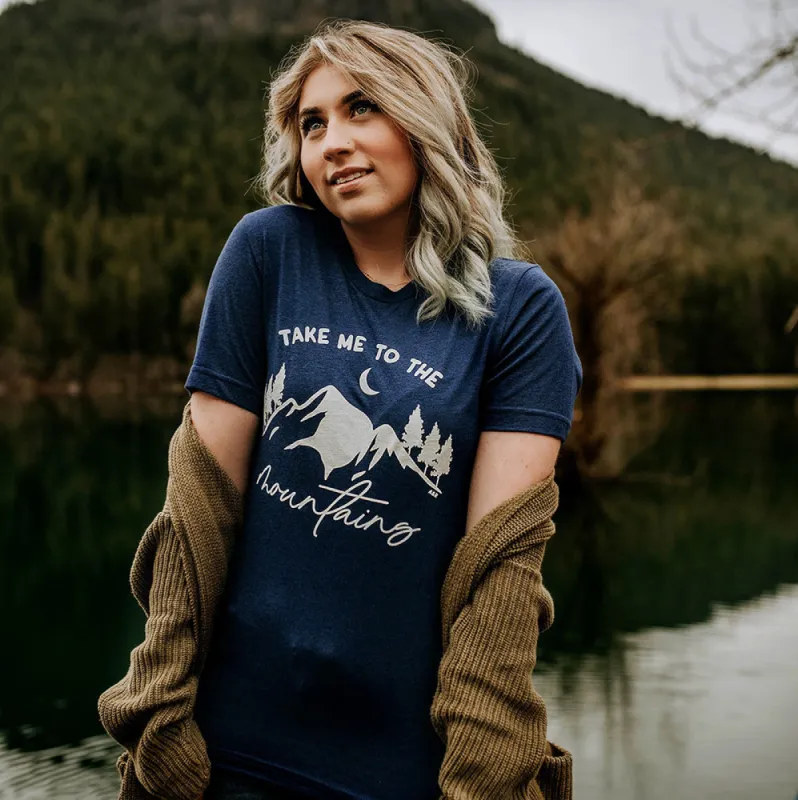 Take Me To The Mountains Lightweight Tee sold by Alley and Rae