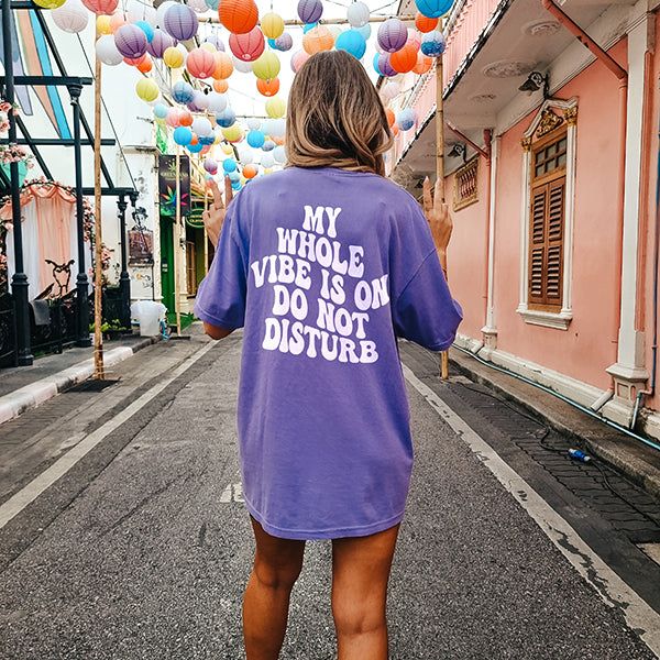 My Whole Vibe Is On Do Not Disturb Graphic Tee (Wholesale) sold by Ally and Rae