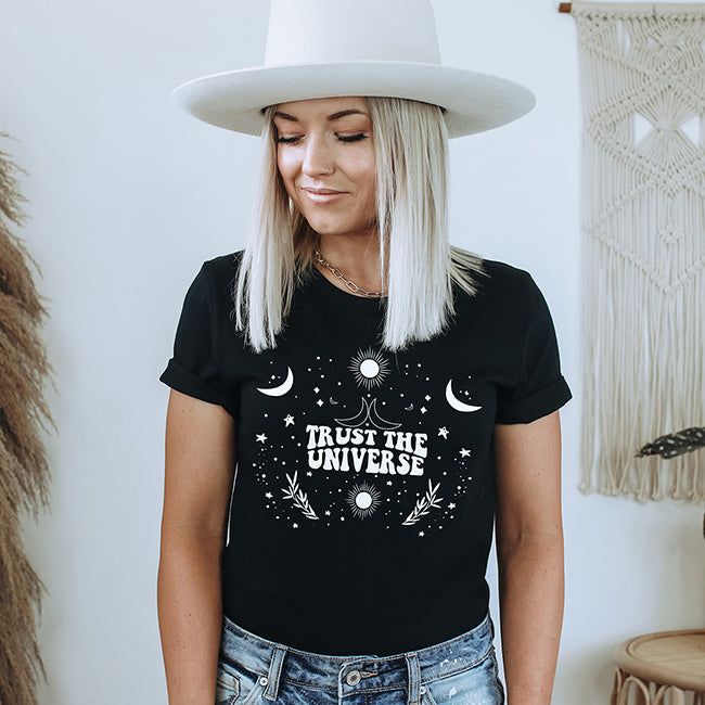 Trust The Universe Graphic Tee (Wholesale) sold by Ally and Rae