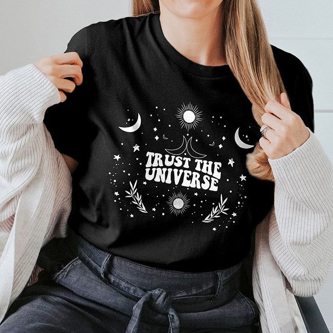 Trust The Universe Graphic Tee (Wholesale) sold by Ally and Rae product image thumbnail 3