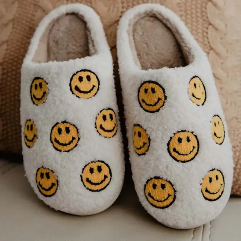 All Over Happy Face Slippers sold by Alley and Rae