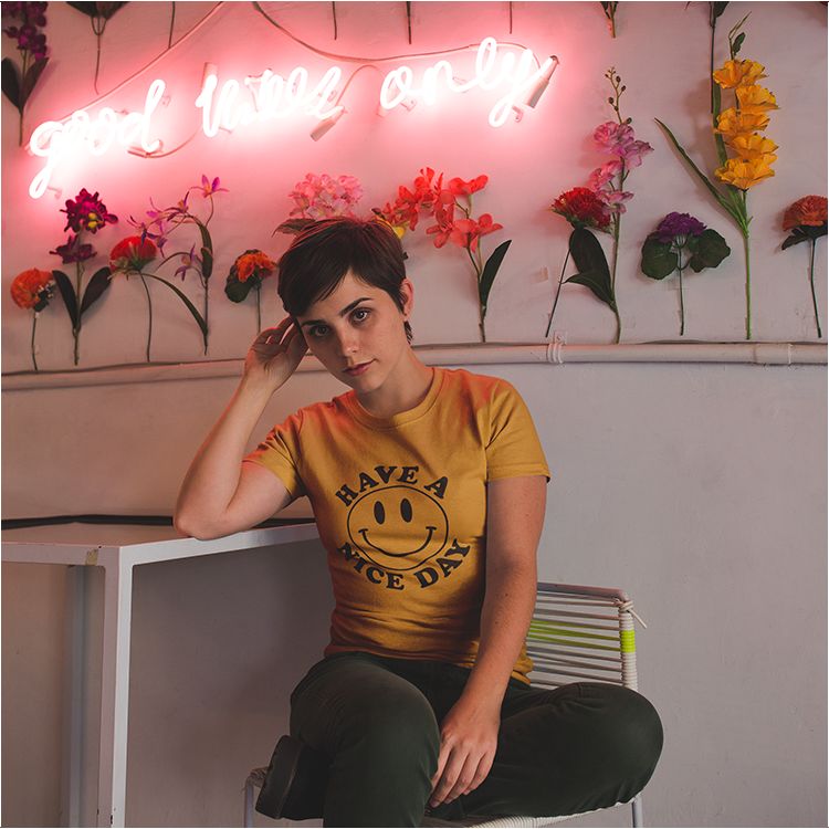 Have A Nice Day Lightweight Tee (Wholesale) sold by Ally and Rae product image thumbnail 3