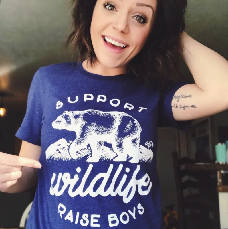 Support Wildlife Raise Boys Lightweight Tee sold by Alley and Rae