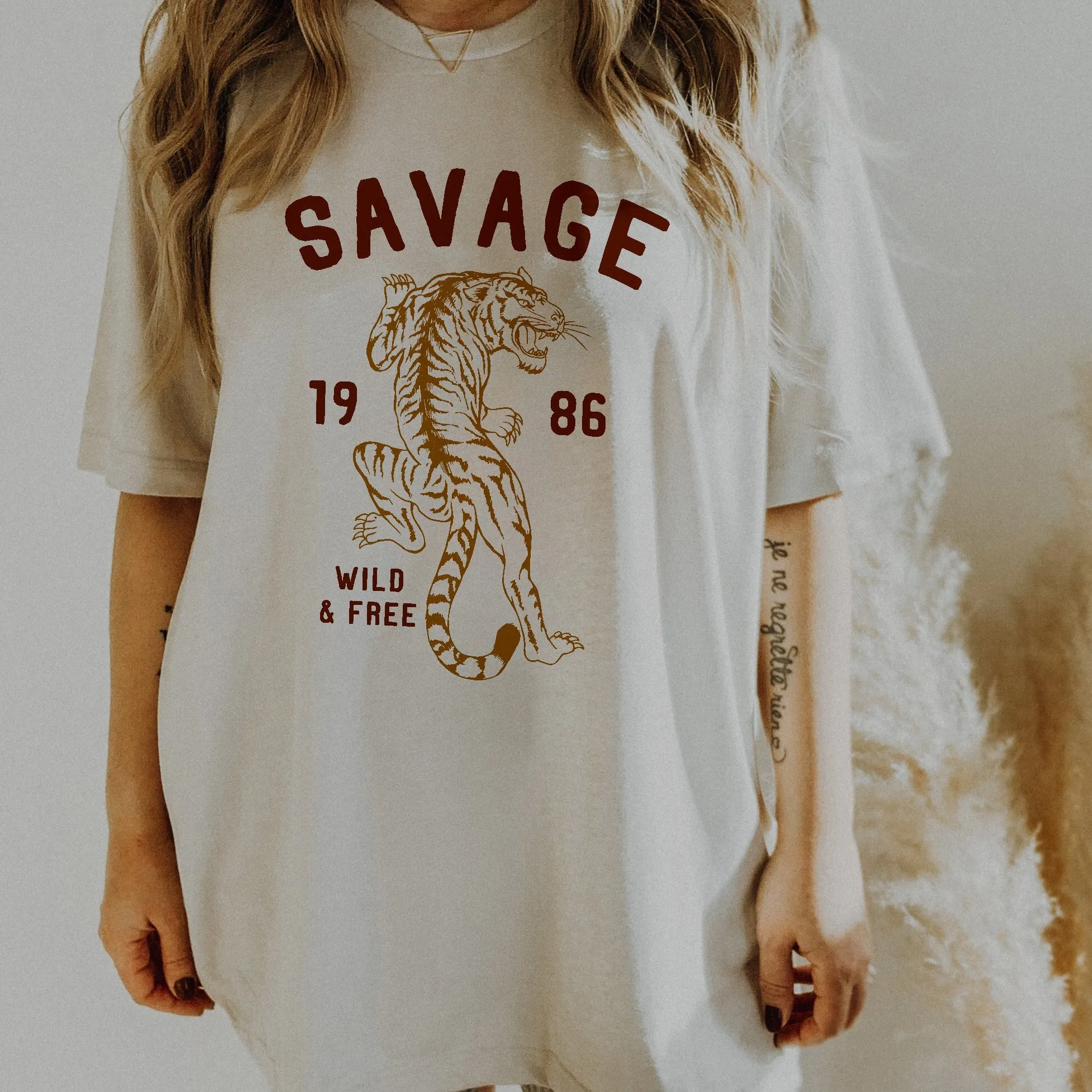 Savage Tiger Graphic Tee (Wholesale) sold by Alley and Rae product image thumbnail 2