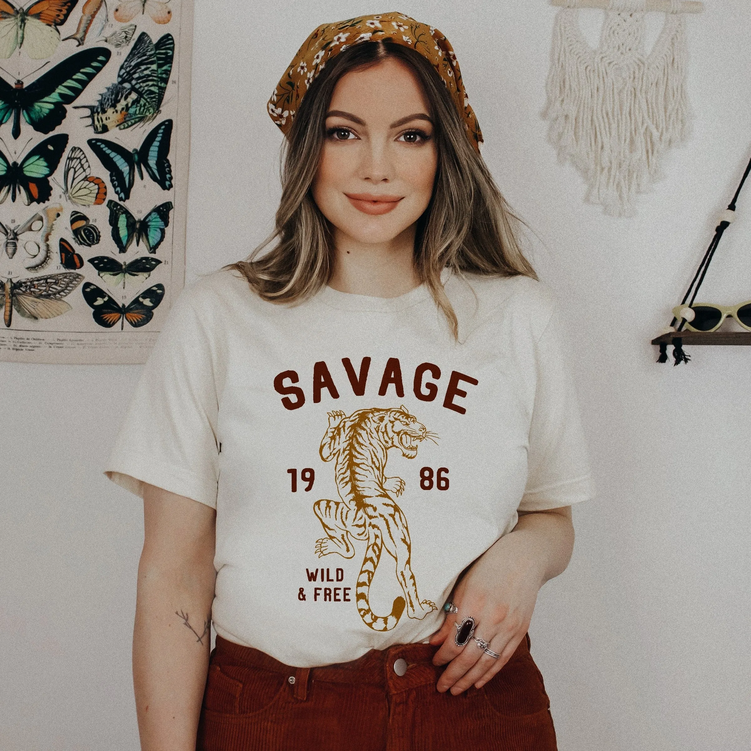 Savage Tiger Graphic Tee (Wholesale) sold by Alley and Rae