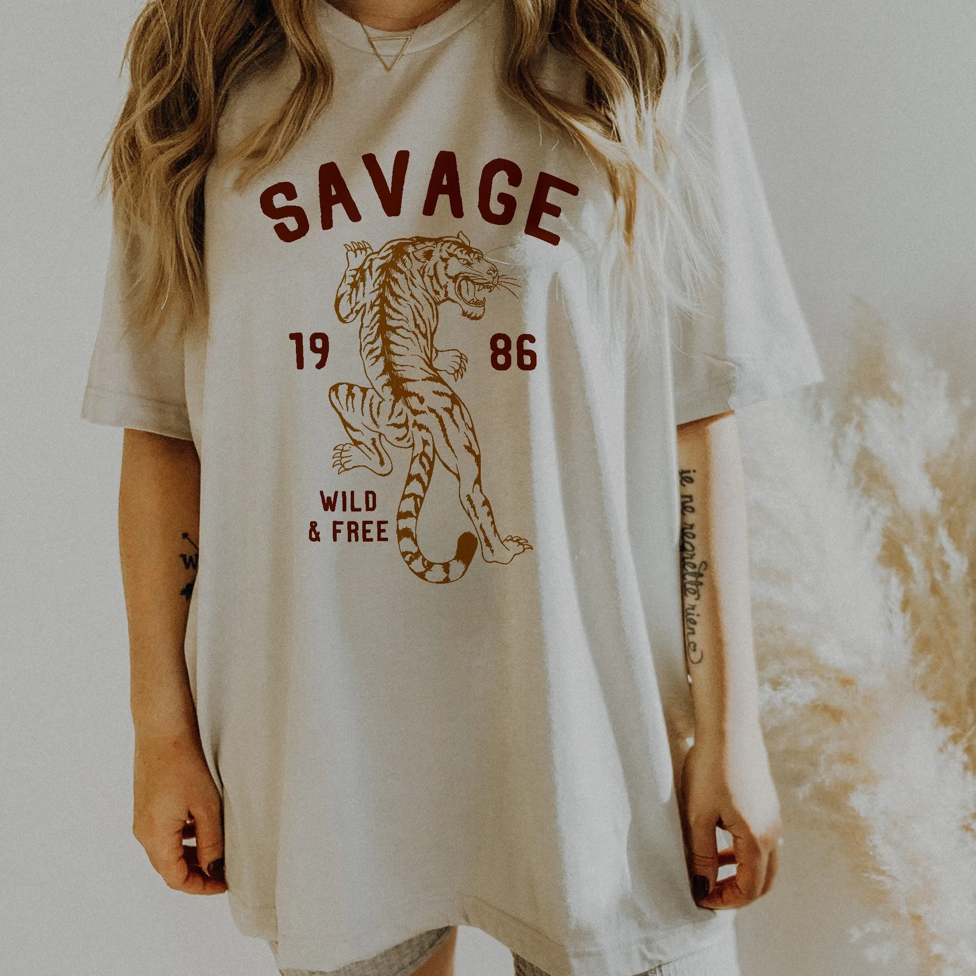 Savage Tiger Graphic Tee (Wholesale) sold by Alley and Rae product image thumbnail 4