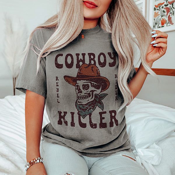 Cowboy Killer Western Graphic Tee (Wholesale) sold by Ally and Rae product image thumbnail 3