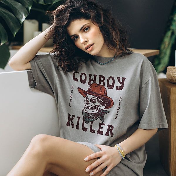 Cowboy Killer Western Graphic Tee (Wholesale) sold by Ally and Rae product image thumbnail 2