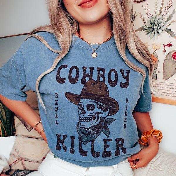 Cowboy Killer Western Graphic Tee (Wholesale) sold by Ally and Rae product image thumbnail 5