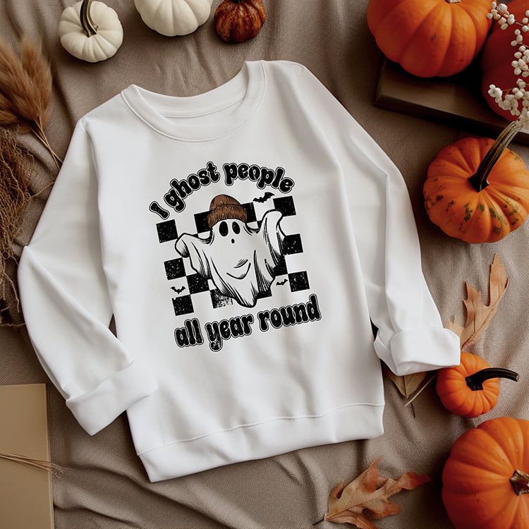 I Ghost People All Year Round Crewneck Sweatshirt (Wholesale) sold by Ally and Rae product image thumbnail 2