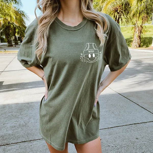 On The Bleachers Lightweight Softball Tee sold by Alley and Rae product image thumbnail 2