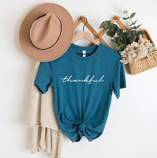 Thankful Lightweight Tee sold by Ally and Rae product image thumbnail 3