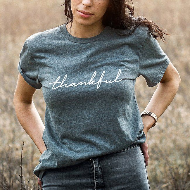 Thankful Lightweight Tee sold by Ally and Rae