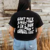 Can't Talk Right Now Doin' Cowgirl Shit Tee (Wholesale) sold by Alley and Rae