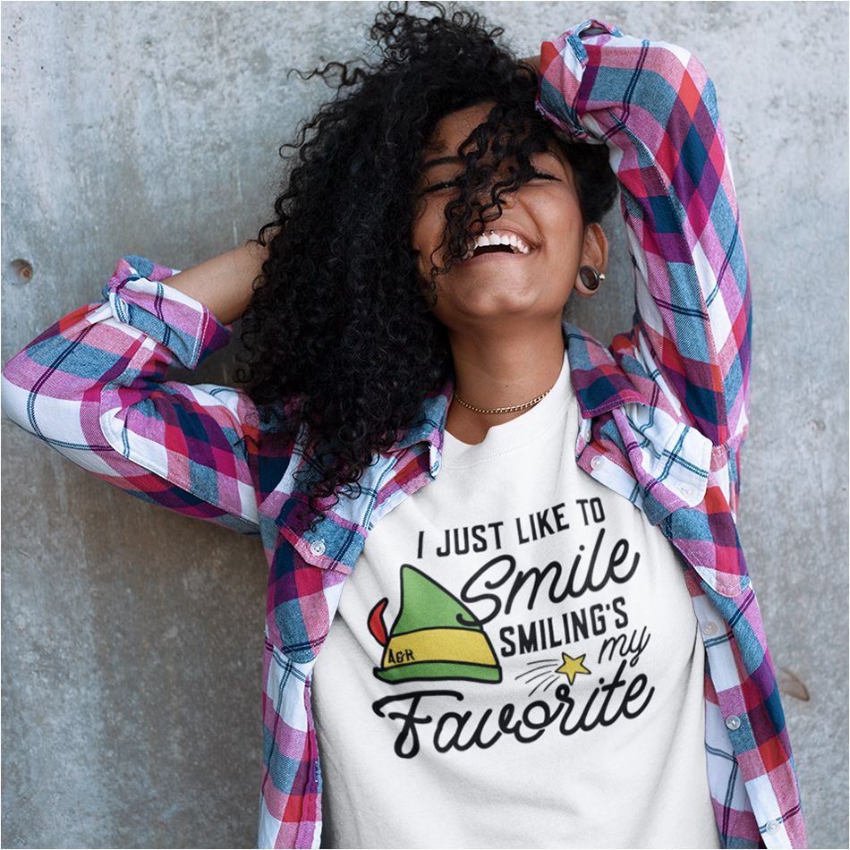 Smiling's My Favorite Elf Crewneck Pre-Order sold by Ally and Rae product image thumbnail 4