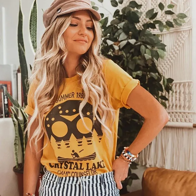 Crystal Lake Camp Counselor Lightweight Tee - Final Sale sold by Alley and Rae