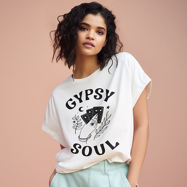 Gypsy Soul Graphic Tee Shirt (Wholesale) sold by Ally and Rae product image thumbnail 3