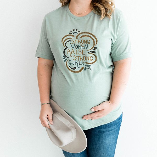 Strong Women Raise Strong Girls Graphic Tee (Wholesale) sold by Ally and Rae product image thumbnail 4