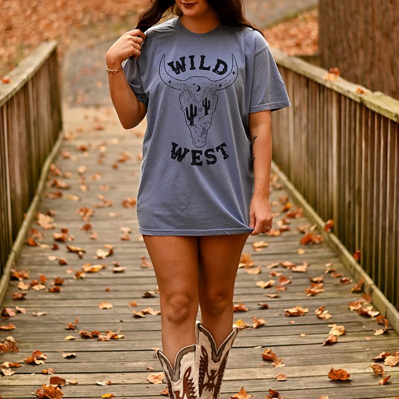 Wild West Western Tee Shirt (Wholesale) sold by Ally and Rae product image thumbnail 3