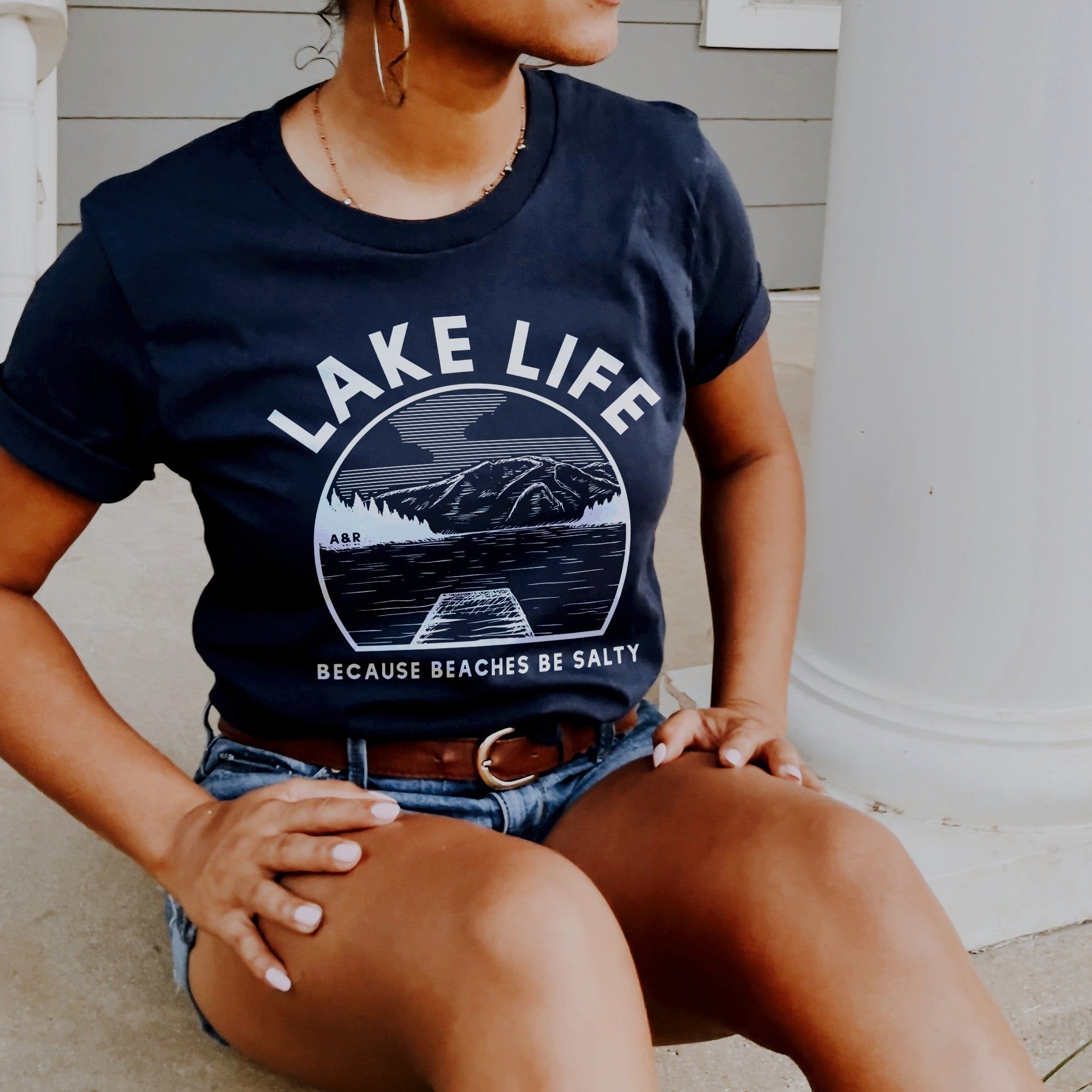 Lake Life Lightweight Tee (Wholesale) sold by Ally and Rae