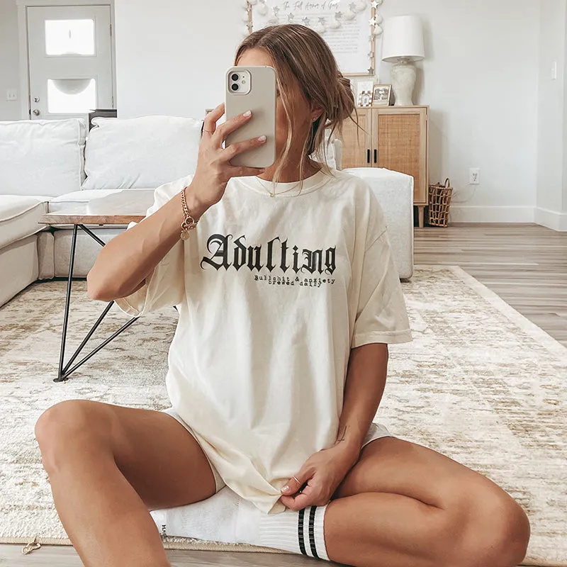 Adulting Heavyweight Tee sold by Alley and Rae product image thumbnail 2