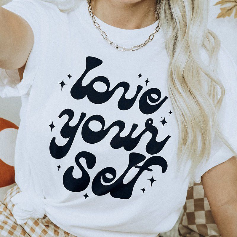 Love Yourself Lightweight Tee sold by Ally and Rae product image thumbnail 4