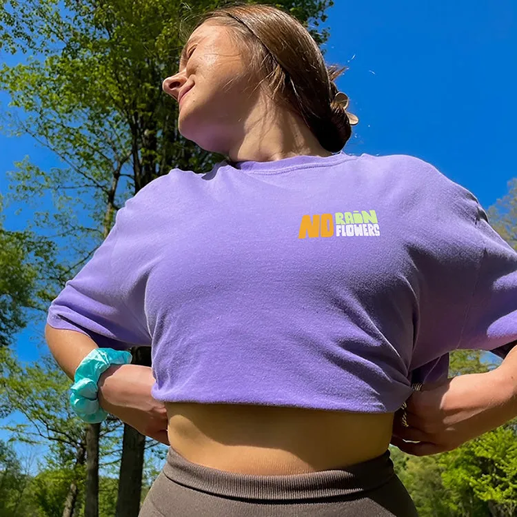 No Rain No Flowers Heavyweight Tee sold by Alley and Rae product image thumbnail 2