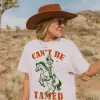 Can't Be Tamed Western Cowgirl Graphic Tee sold by Alley and Rae