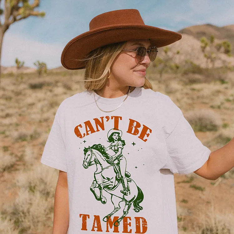 Can't Be Tamed Western Cowgirl Graphic Tee sold by Alley and Rae product image thumbnail 3