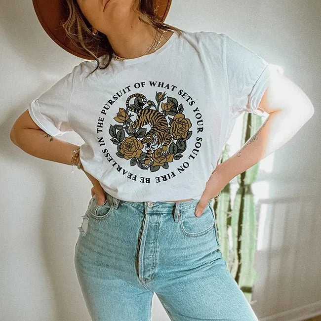 Soul On Fire Lightweight Tee sold by Alley and Rae