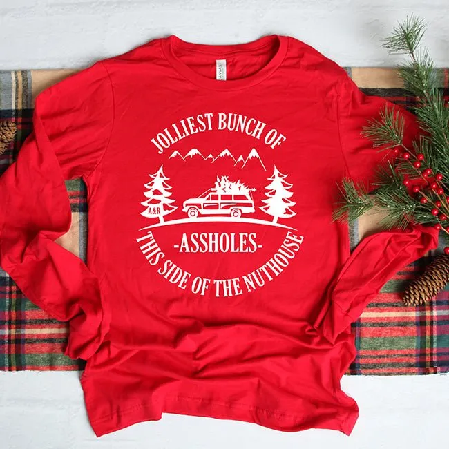 Jolliest Bunch Of Assholes This Side Of The Nuthouse Lightweight Long Sleeve Tee sold by Alley and Rae product image thumbnail 5