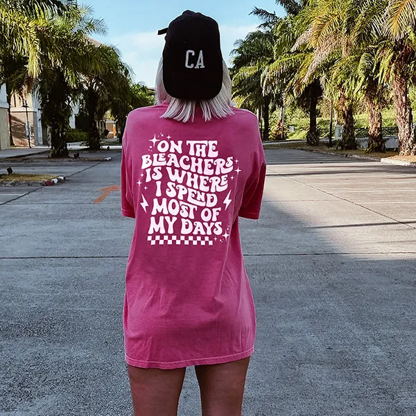 On The Bleachers Lightweight Baseball Tee sold by Alley and Rae