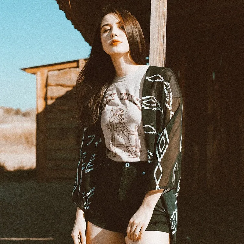 Stay Wild Lightweight Cowgirl Tee sold by Alley and Rae product image thumbnail 4