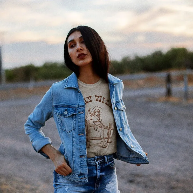 Stay Wild Lightweight Cowgirl Tee sold by Alley and Rae product image thumbnail 5