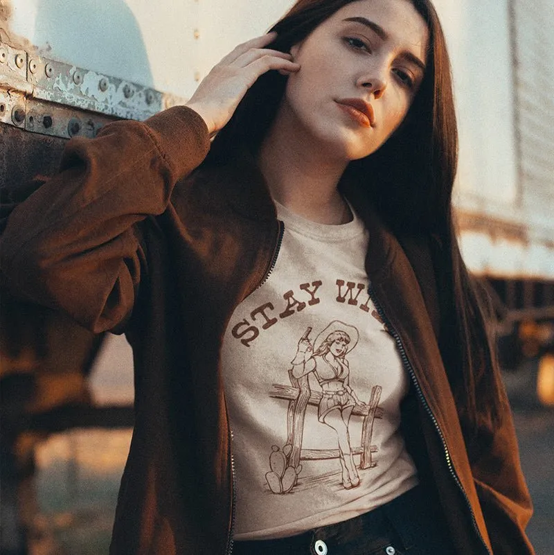 Stay Wild Lightweight Cowgirl Tee sold by Alley and Rae product image thumbnail 3