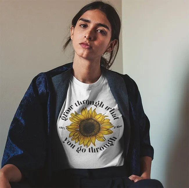 Grow Through What You Go Through Lightweight Tee sold by Alley and Rae product image thumbnail 5