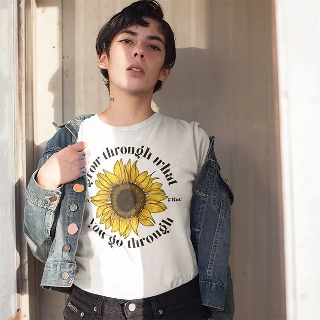 Grow Through What You Go Through Lightweight Tee sold by Alley and Rae product image thumbnail 4
