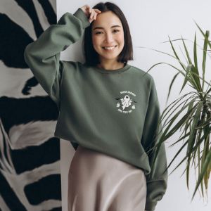 Spook Around And Find Out Embroidered Halloween Crewneck (Wholesale) sold by Ally and Rae