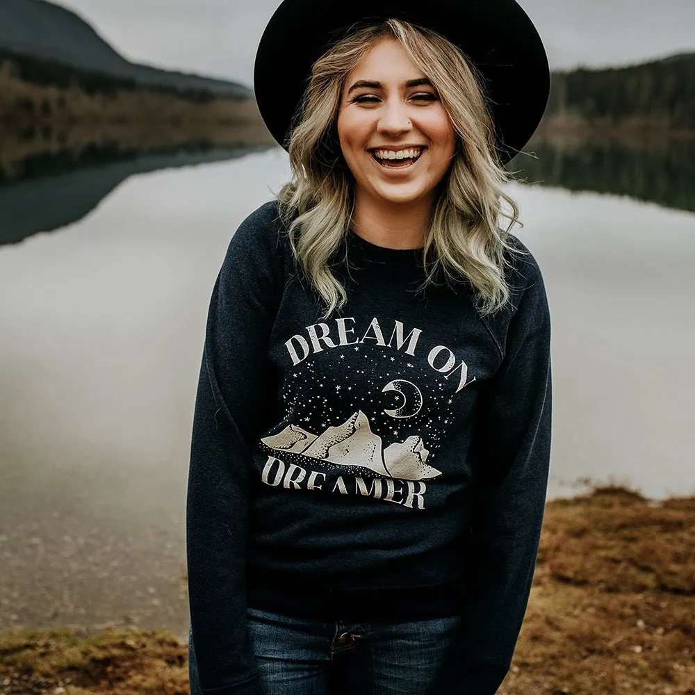 Dream On Dreamer Raglan Sweatshirt sold by Alley and Rae