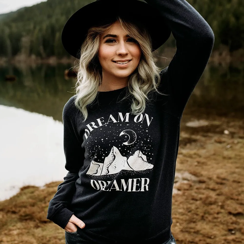 Dream On Dreamer Raglan Sweatshirt sold by Alley and Rae product image thumbnail 2