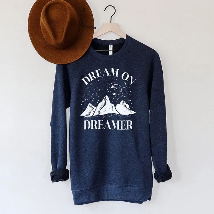 Dream On Dreamer Raglan Sweatshirt sold by Alley and Rae product image thumbnail 3