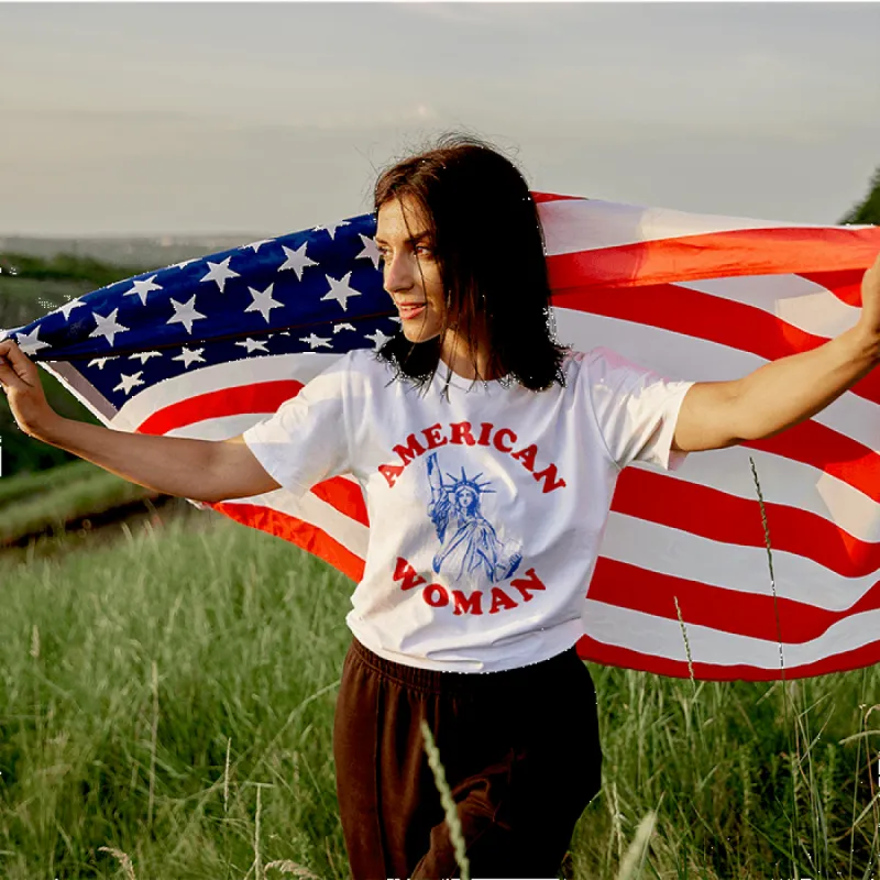 American Woman Lightweight Tee - Final Sale sold by Alley and Rae