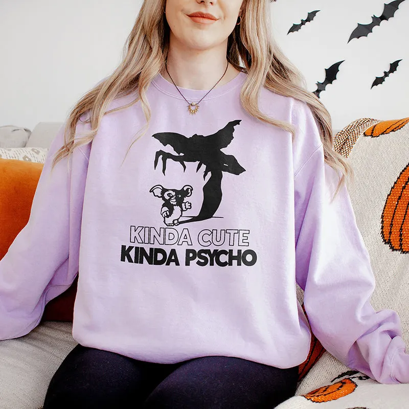 Kinda Cute Kinda Psycho Crewneck Sweatshirt Pre-Order sold by Alley and Rae product image thumbnail 3