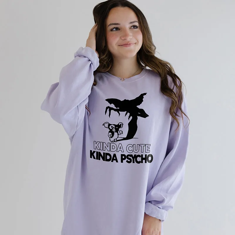 Kinda Cute Kinda Psycho Crewneck Sweatshirt Pre-Order sold by Alley and Rae