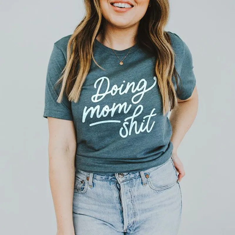 Doing Mom Shit Graphic Tee (Wholesale) sold by Ally and Rae