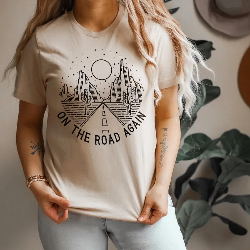 On The Road Again Road Trip Graphic Tee (Wholesale) sold by Ally and Rae