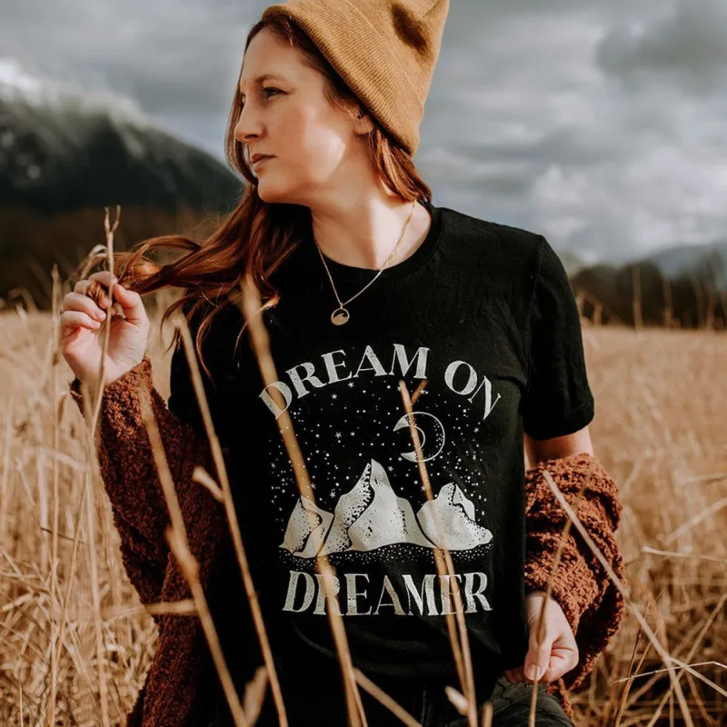 Dream On Dreamer Graphic Tee Shirt (Wholesale) sold by Ally and Rae
