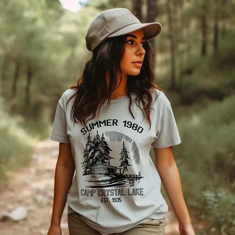 Camp Crystal Lake 1980 Graphic Tee (Wholesale) sold by Ally and Rae