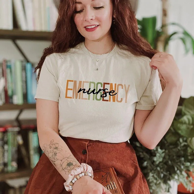 Emergency Nurse Retro Lightweight Tee sold by Ally and Rae