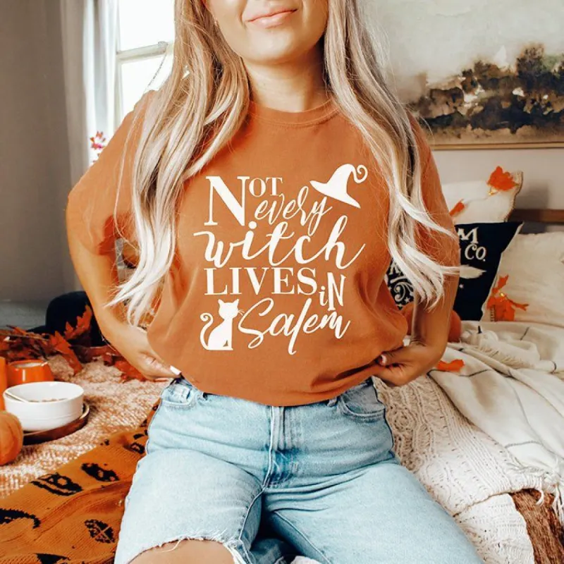 Not Every Witch Lives In Salem Heavyweight Tee sold by Ally and Rae